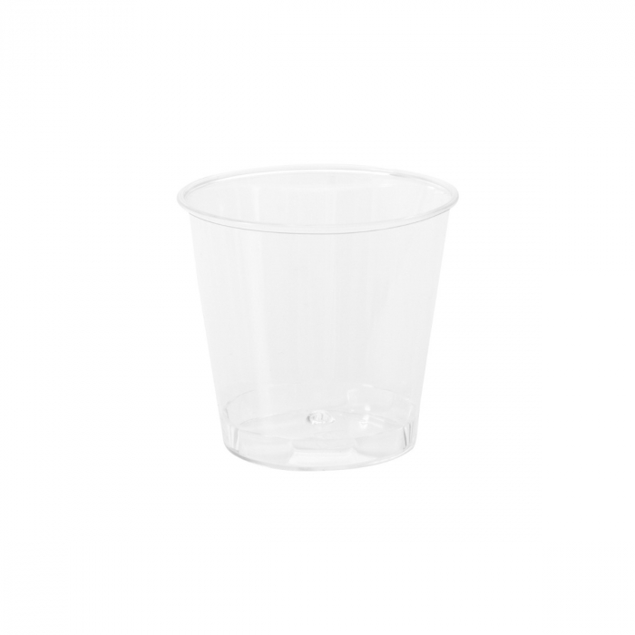 Pack of 100 Plastic Mini Rinse Cups 20 ml - Clear